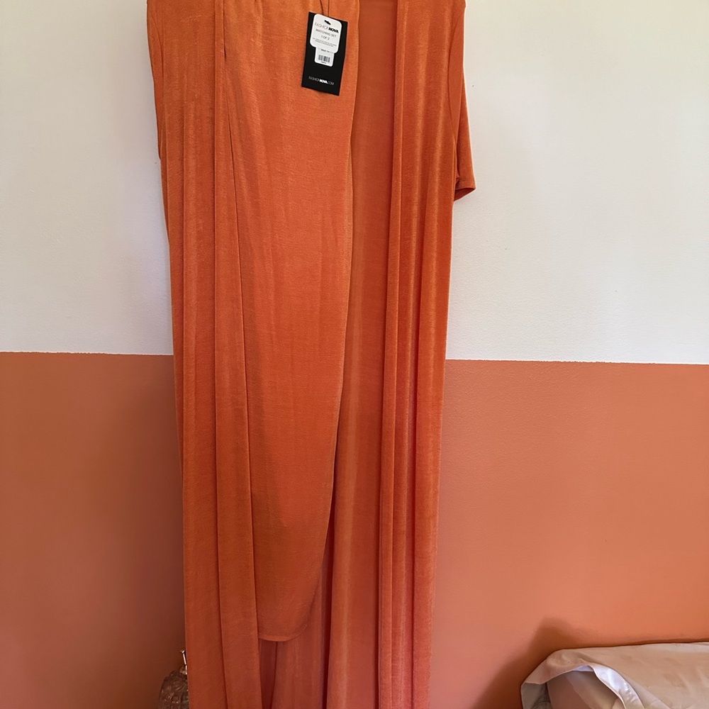 Fashion Nova Vibrant Orange Matching Set